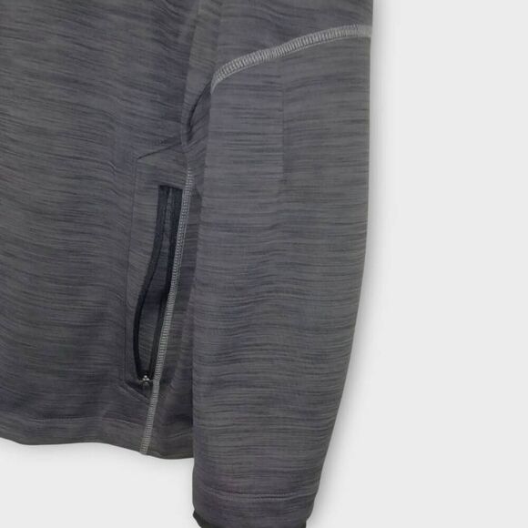 North End Sport Mens‎ Sz XXL Bonded Fleece Jacket Gray Black Sports Activewear - Picture 7 of 11